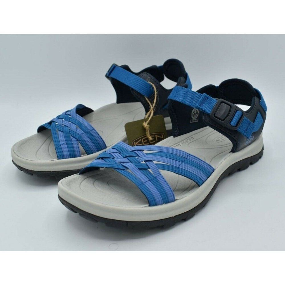 Keen Womens Size 7.5 Terradora II Strappy Open Toe Navy Mykonos Blue‎ Sandals